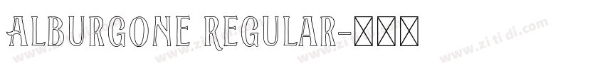 Alburgone Regular字体转换